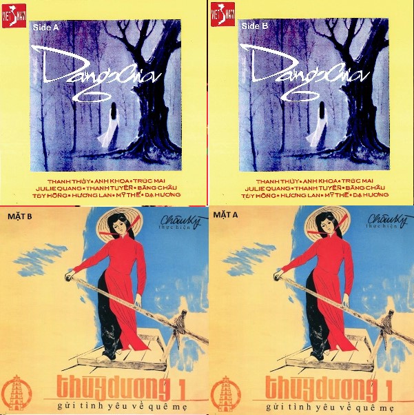 Bộ 4 CD dáng xưa +thùy dương 1 nhạc trước 1975