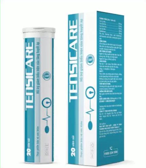 Viên sủi Tensicare - Hỗ trợ ổn định huyết áp