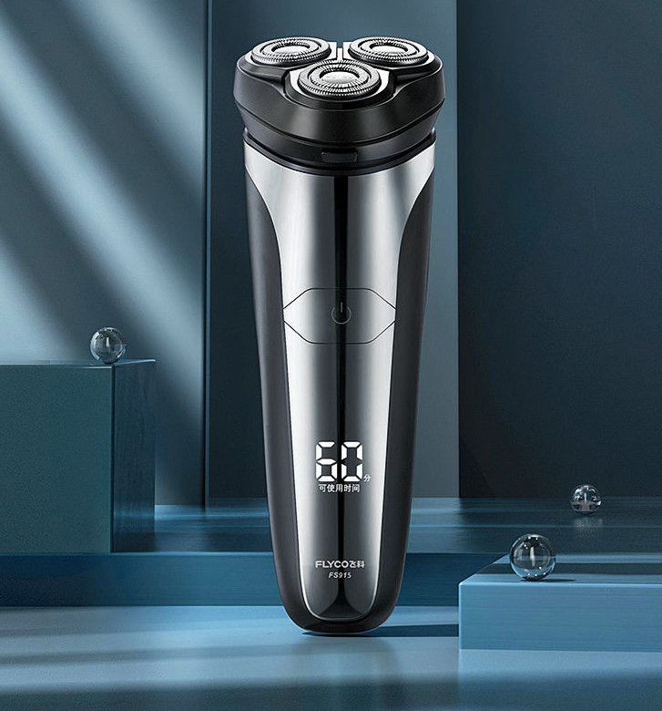 Máy cạo râu nam Flyco chính hãng chống nước màn hình LCD sạc nhanh 1 giờ