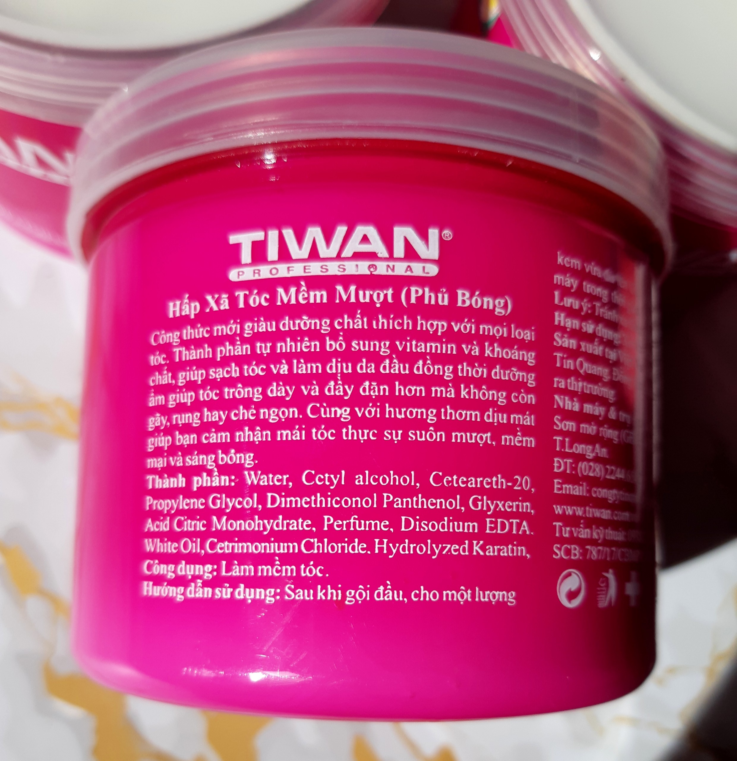 HẤP DẦU PHỦ BÓNG TIWAN - HẤP DẦU PHỦ BÓNG CHĂM SÓC TÓC SIÊU MỀM MƯỢT
