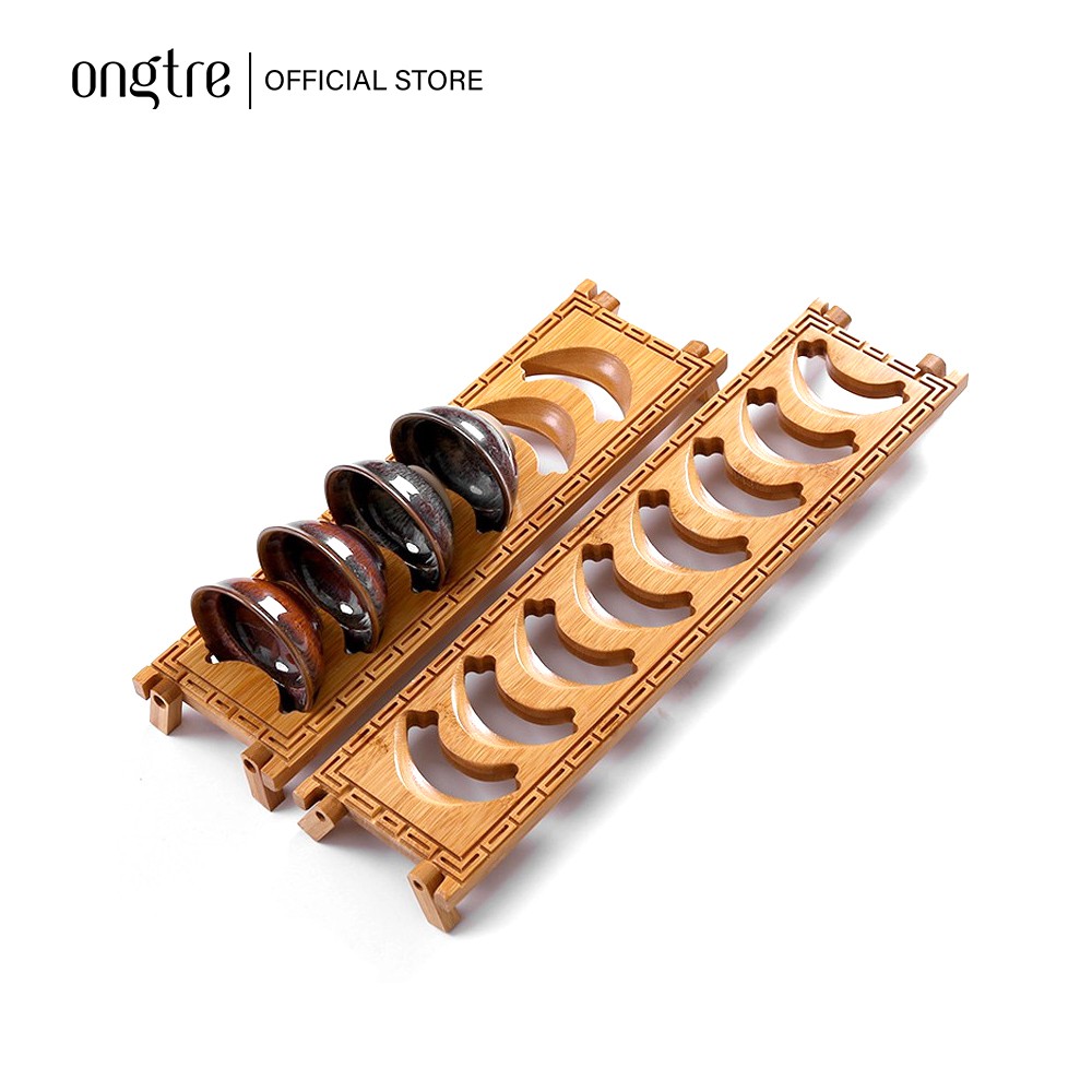 Đế gác ly (chén) chè bằng tre cao cấp | ongtre® (Vietnam)