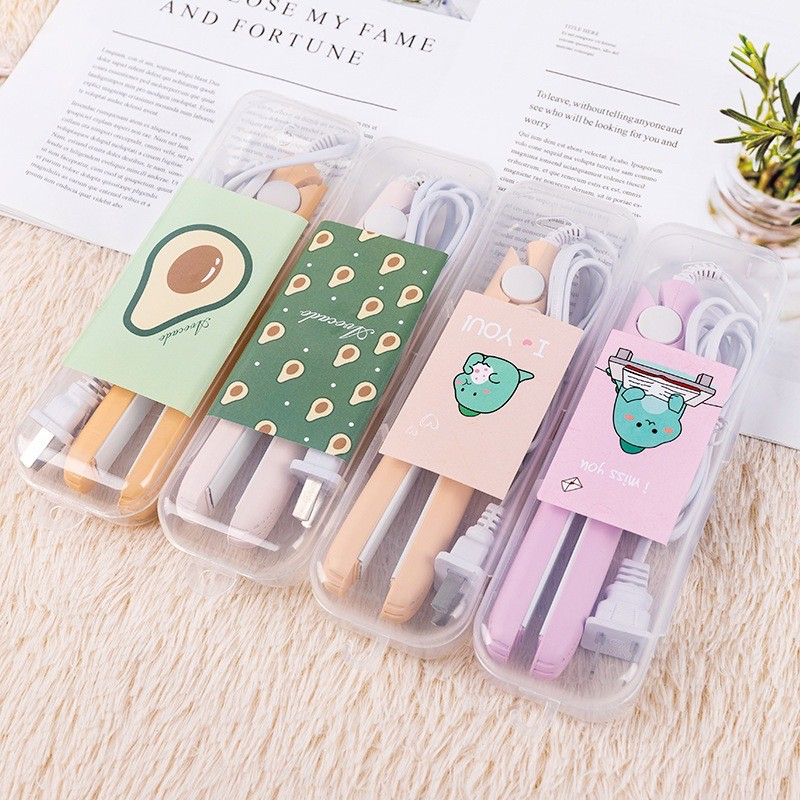 Máy ép, là, duỗi, uốn tóc mini Make time kiểu dáng đơn giản nhỏ gọn tiện lợi dễ dàng mang di chuyển, Máy duỗi là tóc mini hình cute, máy dập xù mini cute, Máy làm tóc uốn tóc duỗi tóc mini cực xinh vô cùng nhỏ gọn dễ thương
