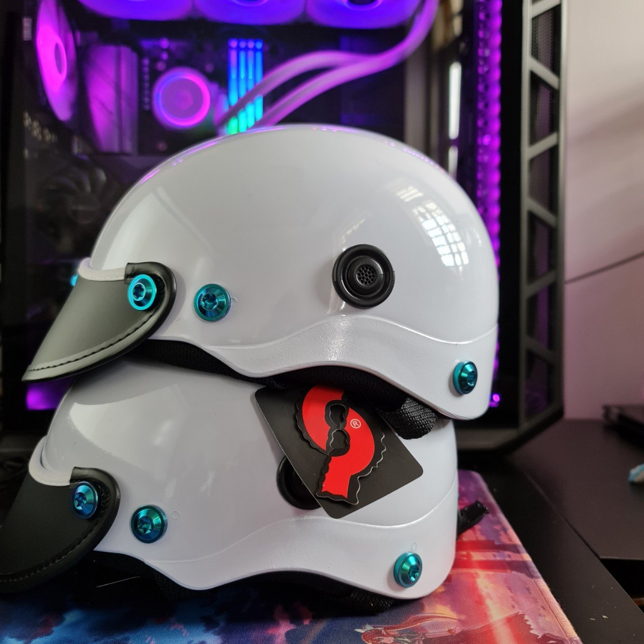 NÓN BẢO HIỂM PHỦ NANO FULL 8 ỐC TITAN GR5