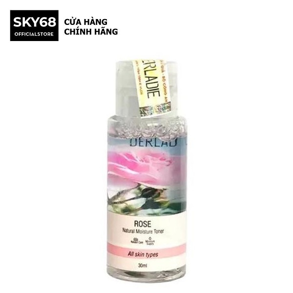 Nước hoa hồng cấp ẩm, phục hồi và se khít lỗ chân lông Derladie Rose Natural Moisture Toner 30ml