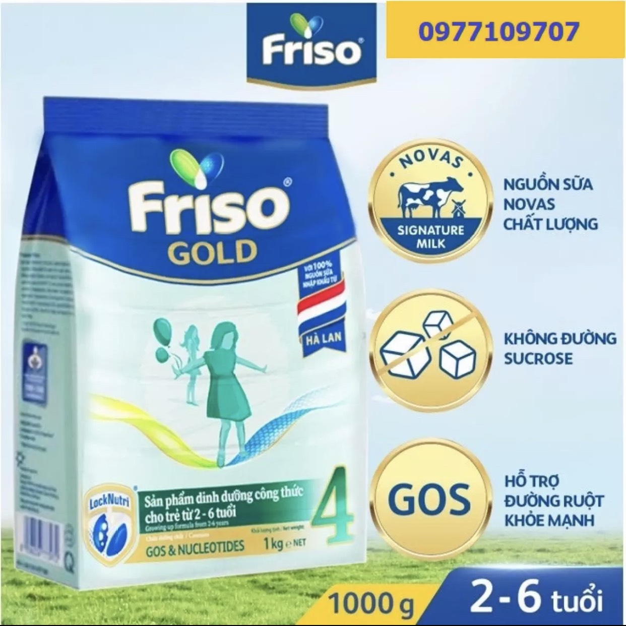 [COMBO 3 TUI ] SỮA BỘT FRISO GOLD 4 TÚI 1KG - CÓ QUÀ