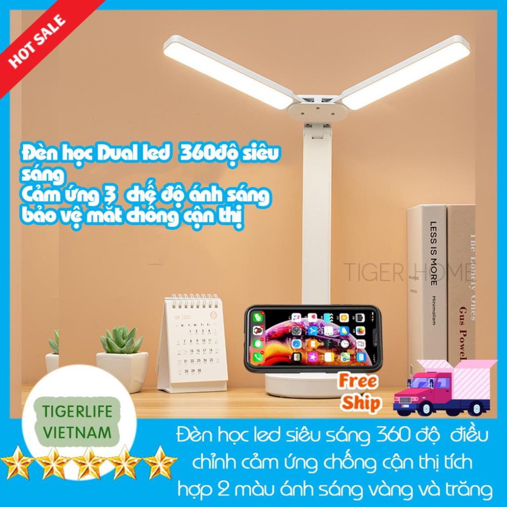 Đèn học chống cận thị học đọc sách, làm việc led chống cận, cảm ứng tích điện