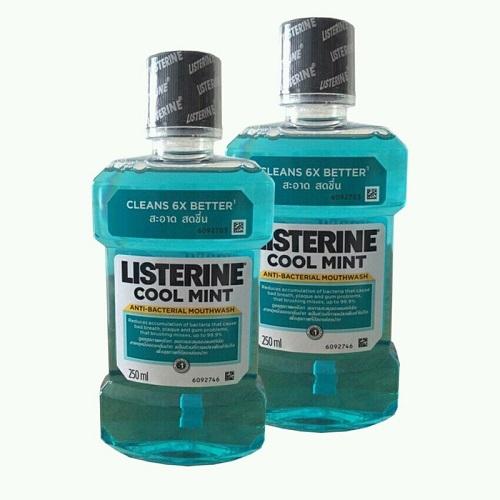 Combo 2 chai nước súc miệng listerine thái lan 250ml