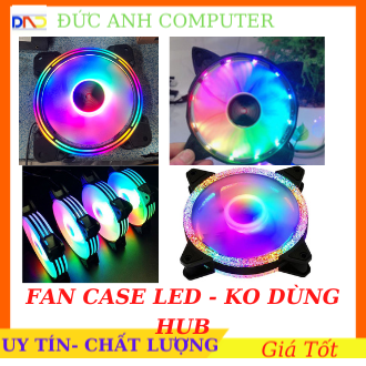Quạt Tản Nhiệt, Fan Case Fan Led RGB 12cm, Cắm Trực Tiếp Chân Molex 4Pin