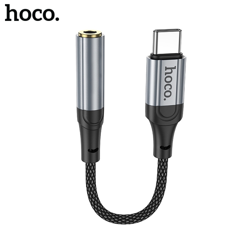 Cáp chuyển đổi tai nghe type c sang 3.5mm chính hãng Hoco jack chuyển đổi typec sang chân tròn tiện lợi cho android