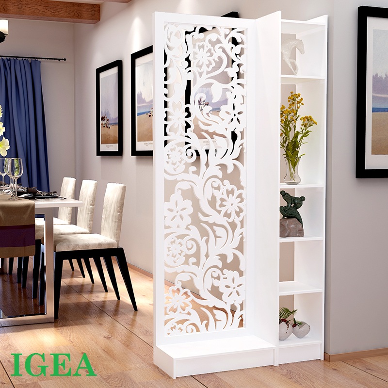 BÌNH PHONG Vách ngăn hoa cúc liền kệ IGEA - IG483 1vách 1 kệ