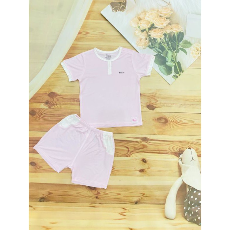 Avaler - xả kho bộ cộc cài vai cổ trụ sợi tre avaler cho bé 6-18kg