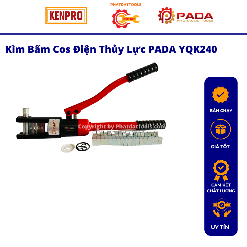 Kìm ép cos thủy lực yqk 240
