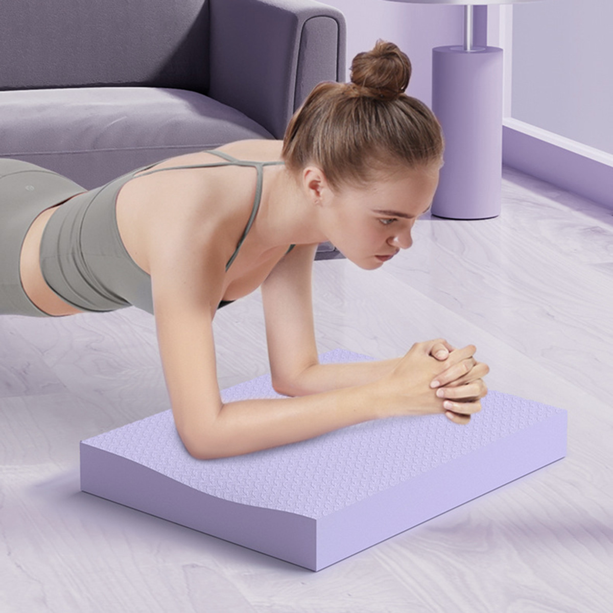 Miếng đệm tpe mềm dầy balance pad - thảm quỳ gối tập thể dục plank gym yoga đa năng