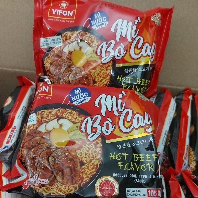 Mì bò cay ( hãng vifon 1 thùng 24 gói × 105 gram )