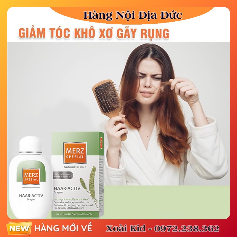 Viên uống mọc tóc merz của đức ngăn rụng tóc, kích thích mọc tóc siêu nhanh, hộp 120 viên- nội địa đức đủ bill