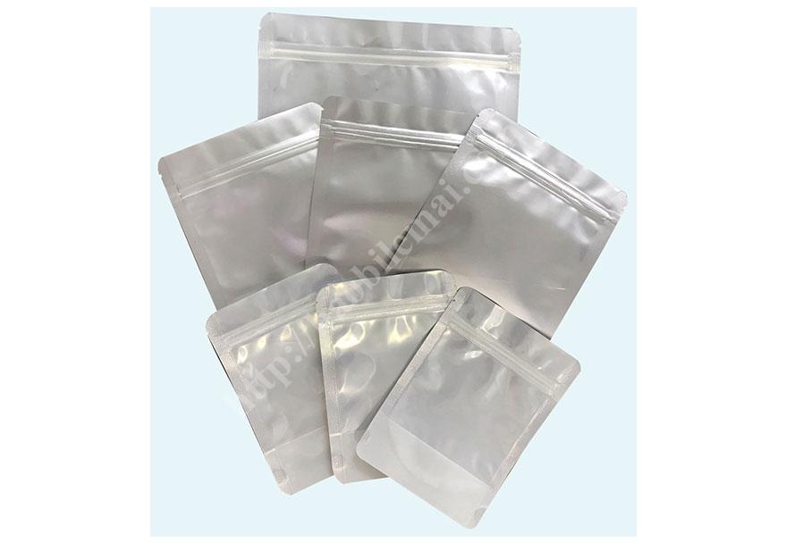[1kg] Túi zip bạc đáy đứng mặt bạc mặt trong - Túi zipper bạc đáy đứng - Túi miết, túi vuốt mép