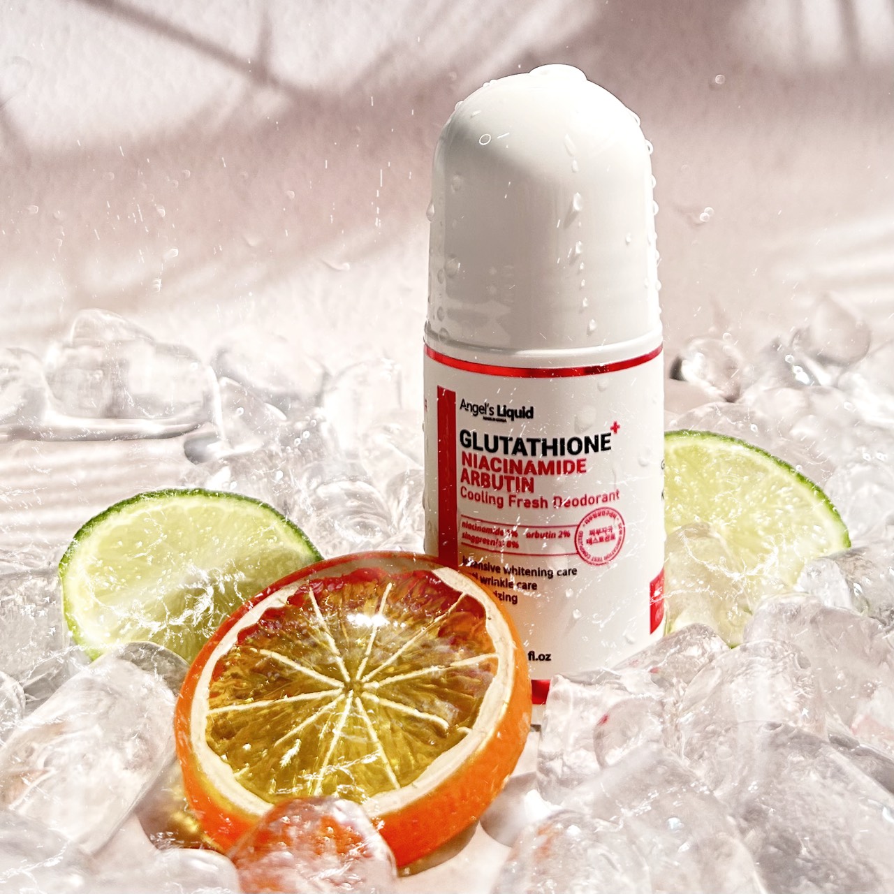 angels liquid glutathione plus niacinamide fresh deodorant PHIÊN BẢN 2023] Lăn Khử Mùi Mát Lạnh Angel's Arbutin Cooling (60ML) cocomo-skin-c477150675190