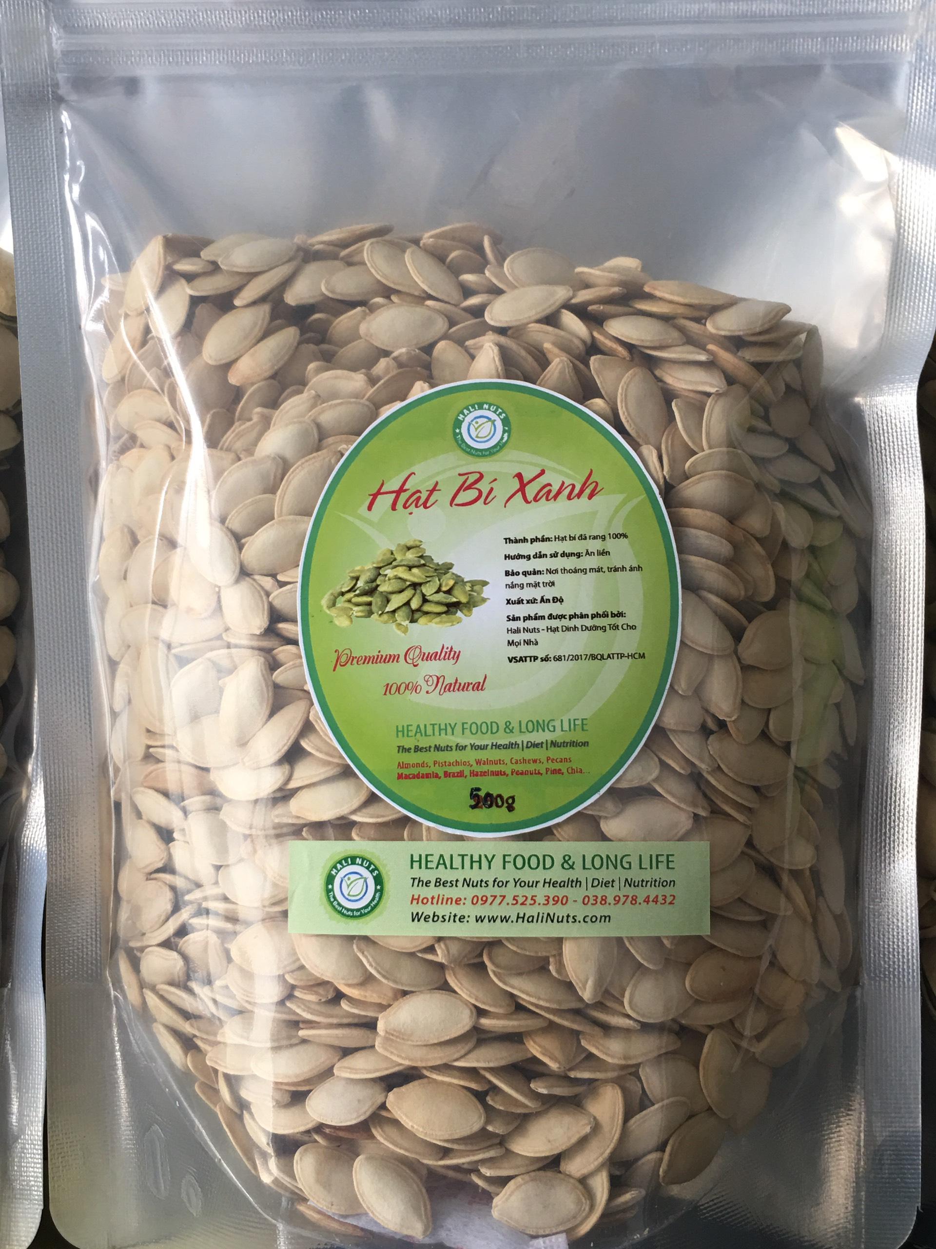 HẠT BÍ NGÔ RANG TAY LOẠI 1 TO MẨY HALI NUTS 500G