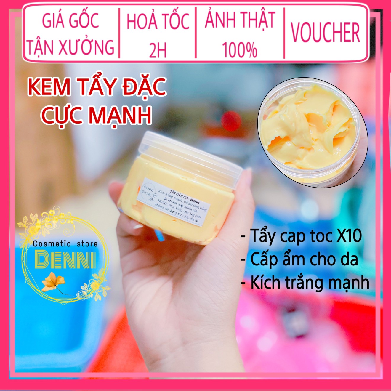 Lẻ hộp 100g tẩy đặc xịn mạnh cực