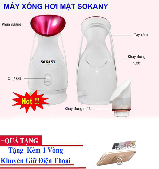 Máy Xông Hơi Mặt Sokany, Ban May Xong Hoi Mat,  Máy Xông Hơi cho da Thâm . Phiên bản đang gây sốt cho chị em hiện nay, Hơi Nước Giúp Làm Sạch Sâu Mang Đến Cho Bạn Một Làn Da min màng !