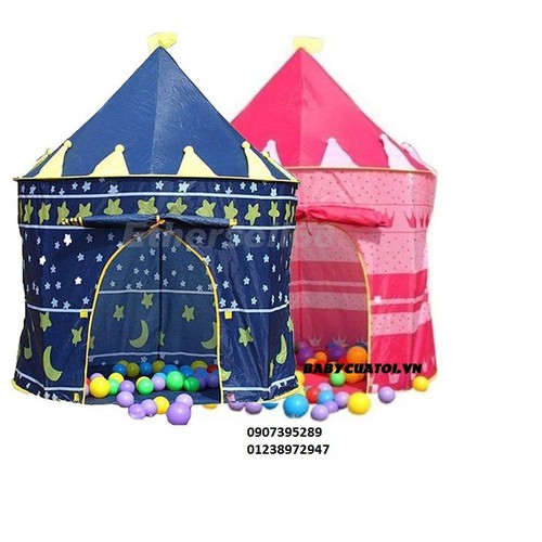 Lều chơi lâu đài hoàng tử cho bé trai và lều  công chúa cho bé gái.