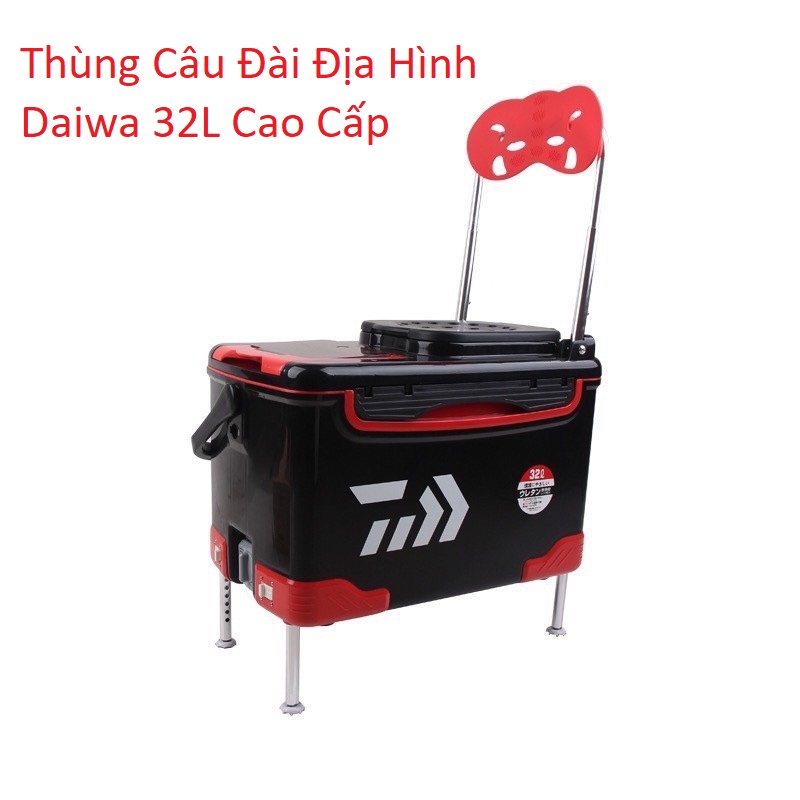 Thùng Câu Đài, Câu Đơn Địa Hình Daiwa 32L Câu Cá Đa Năng Cao Cấp - TDCDH01