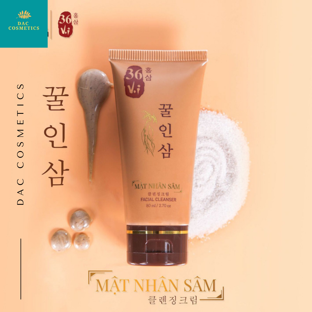 Sữa rửa mặt nhân sâm 36 vị Đông y - Meea Origin 80ml giúp sạch các loại mụn