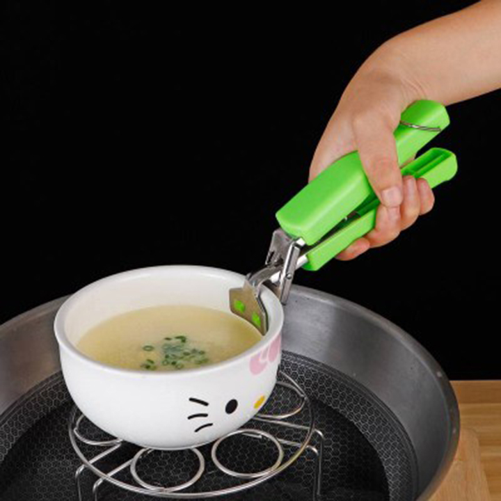 Kẹp bát đĩa chống nóng inox V1 bê nồi niêu xoong chảo cách nhiệt
