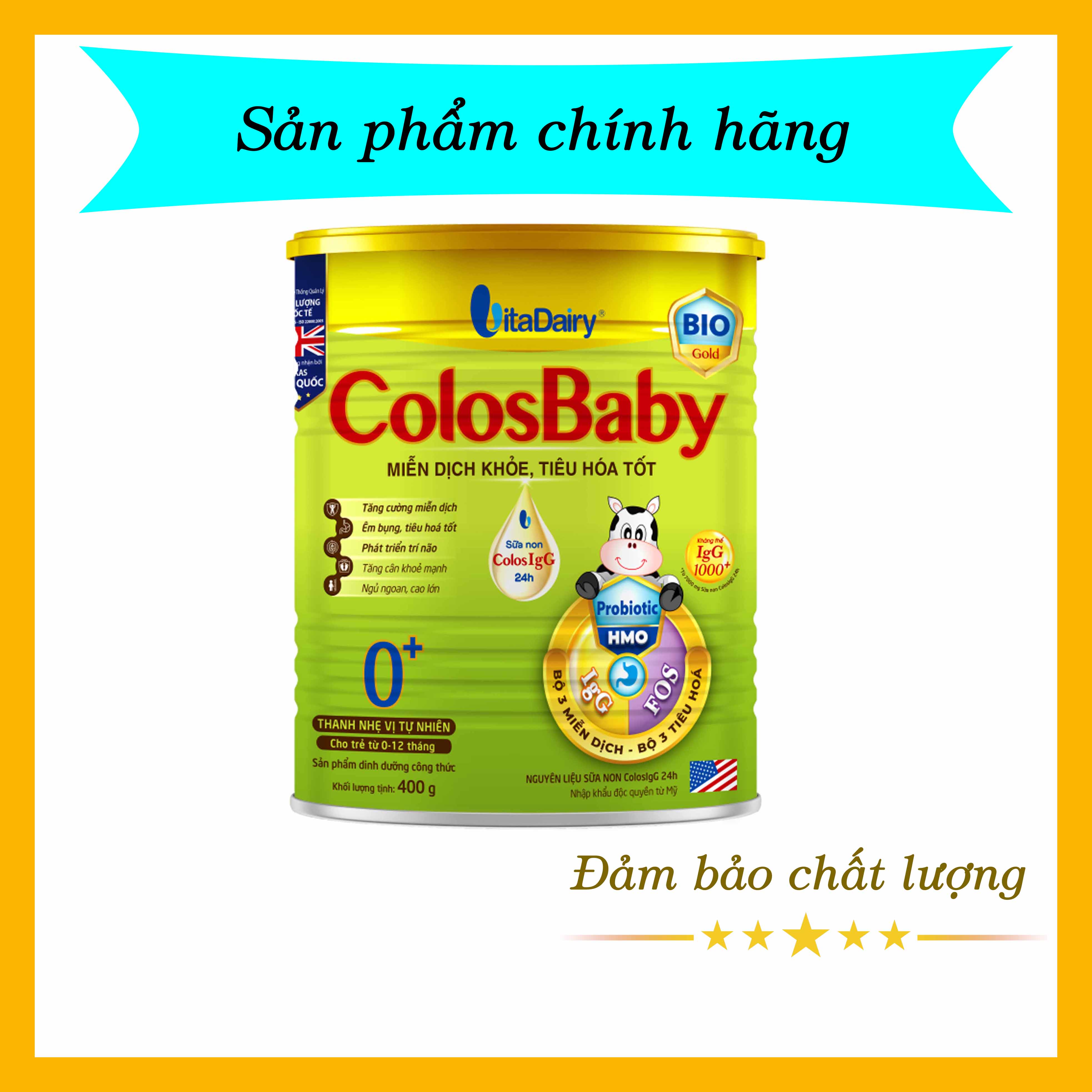 (Có tích điểm) Sữa Colosbaby Bio Gold 0+ 400g