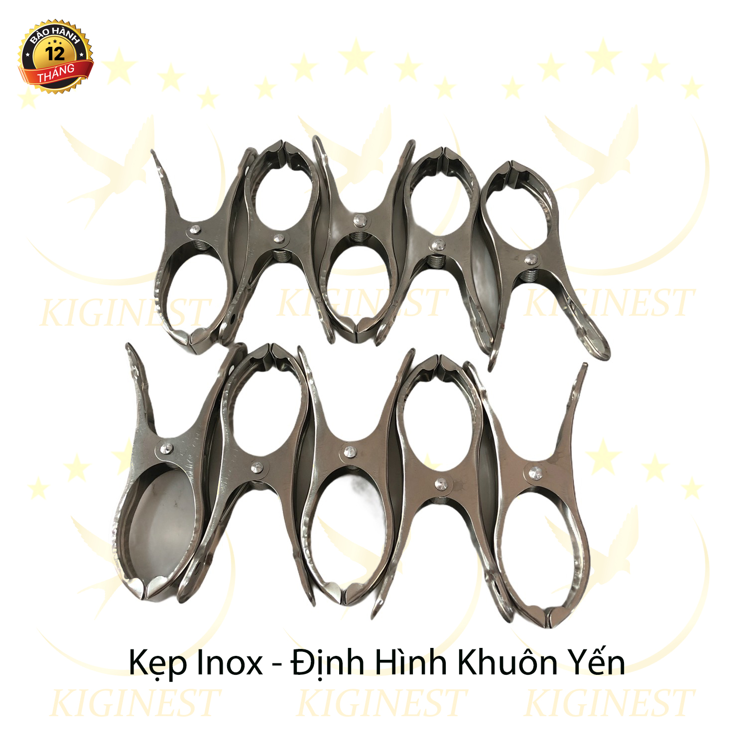 Combo 10 kẹp inox định hình tổ yến - giá tốt