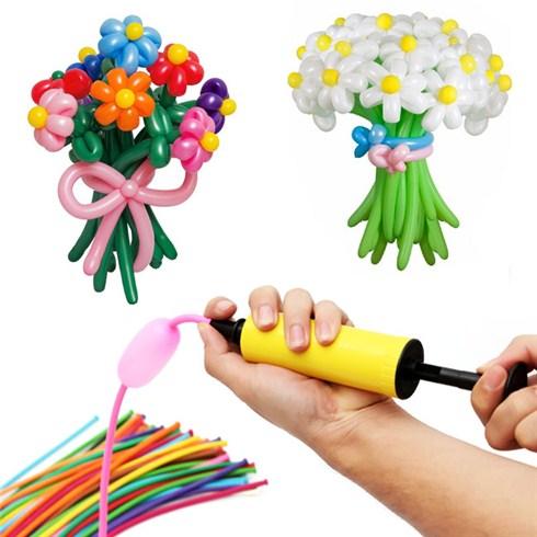 [HCM]Bộ kit 90 bong bóng tạo hình nghệ thuật và dụng cụ bơm tiện dụng