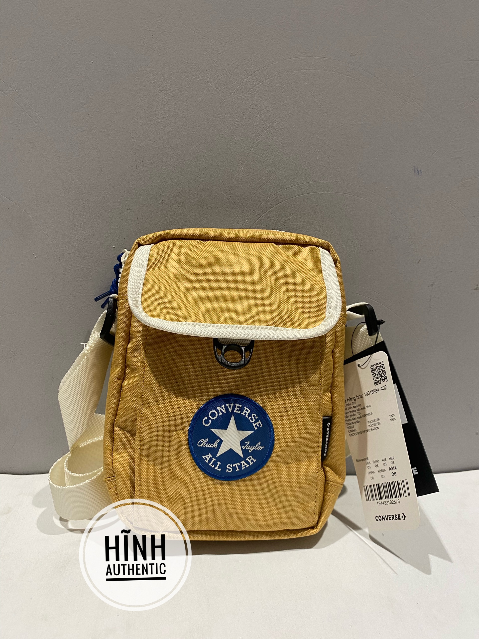 Túi Converse vàng đeo chéo chính hãng
