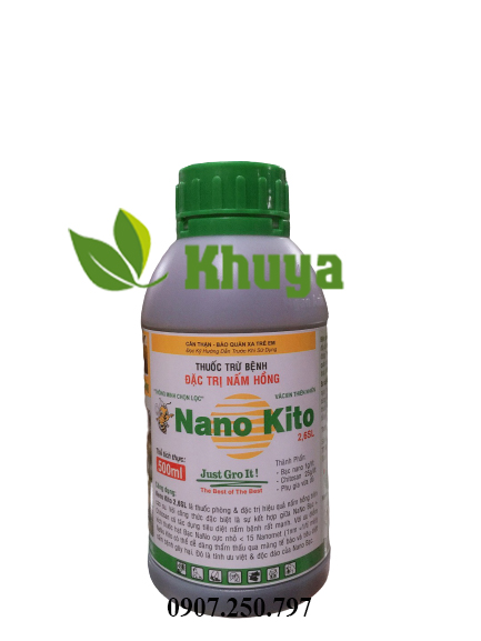 Chế phẩm đặc trừ nấm hồng Nano Kito 500ml