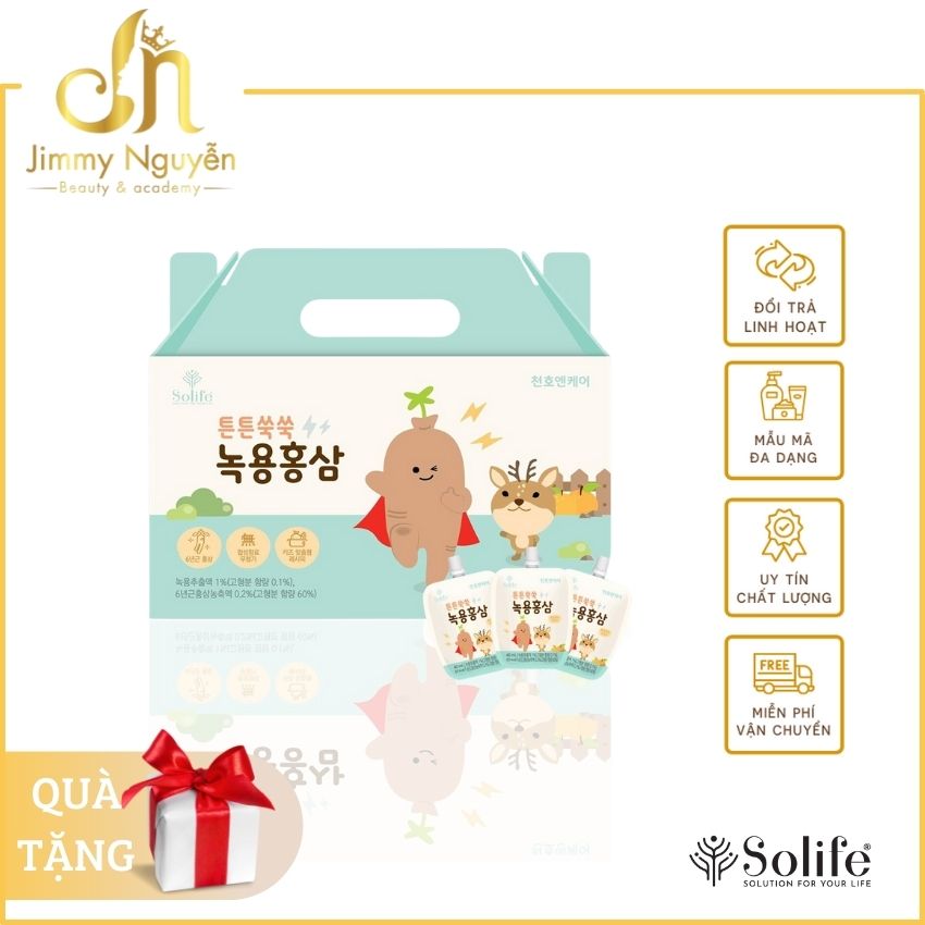 Hồng sâm nhung hưu trái cây chunho solife tăng sức đề cho bé top 3 hàn quốc- jimmy nguyễn solife