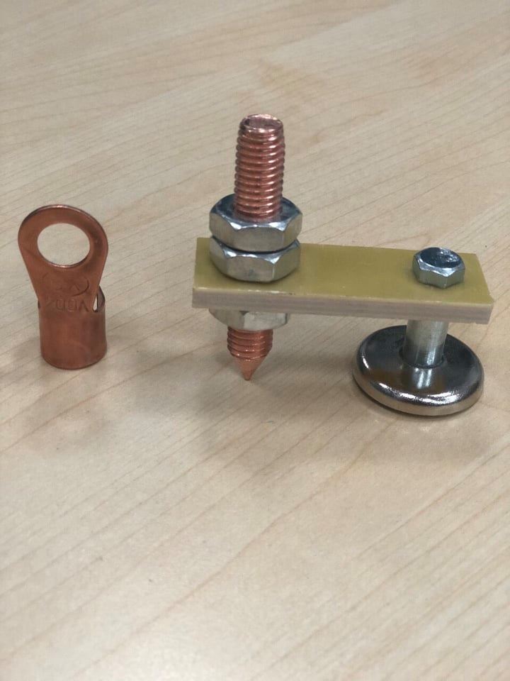 Kẹp mát nam châm lực hút dùng cho máy hàn đến 300A - kẹp mát có nam châm