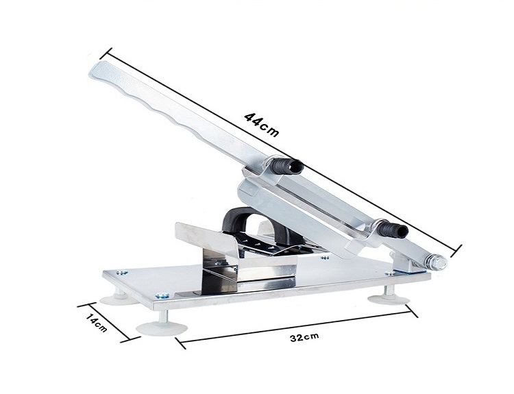 Máy thái thịt, cắt thịt đông lạnh đa năng tt01 - lưỡi dao dưới sắc bén, cắt nhẹ tay, dễ sử dụng - tặng kèm 3 móc dán treo tường siêu chắc
