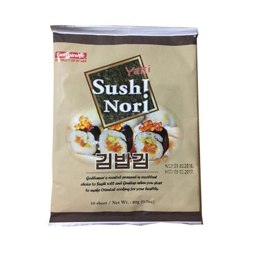 Tảo biển - rong biển cuộn cơm yaki sushi nori godbawee