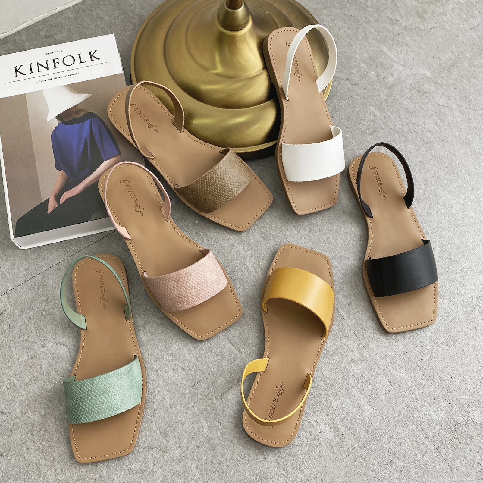 Dép sandal nữ bệt quai bản ngang thời trang COLEE (Mã SP: SDCL015)