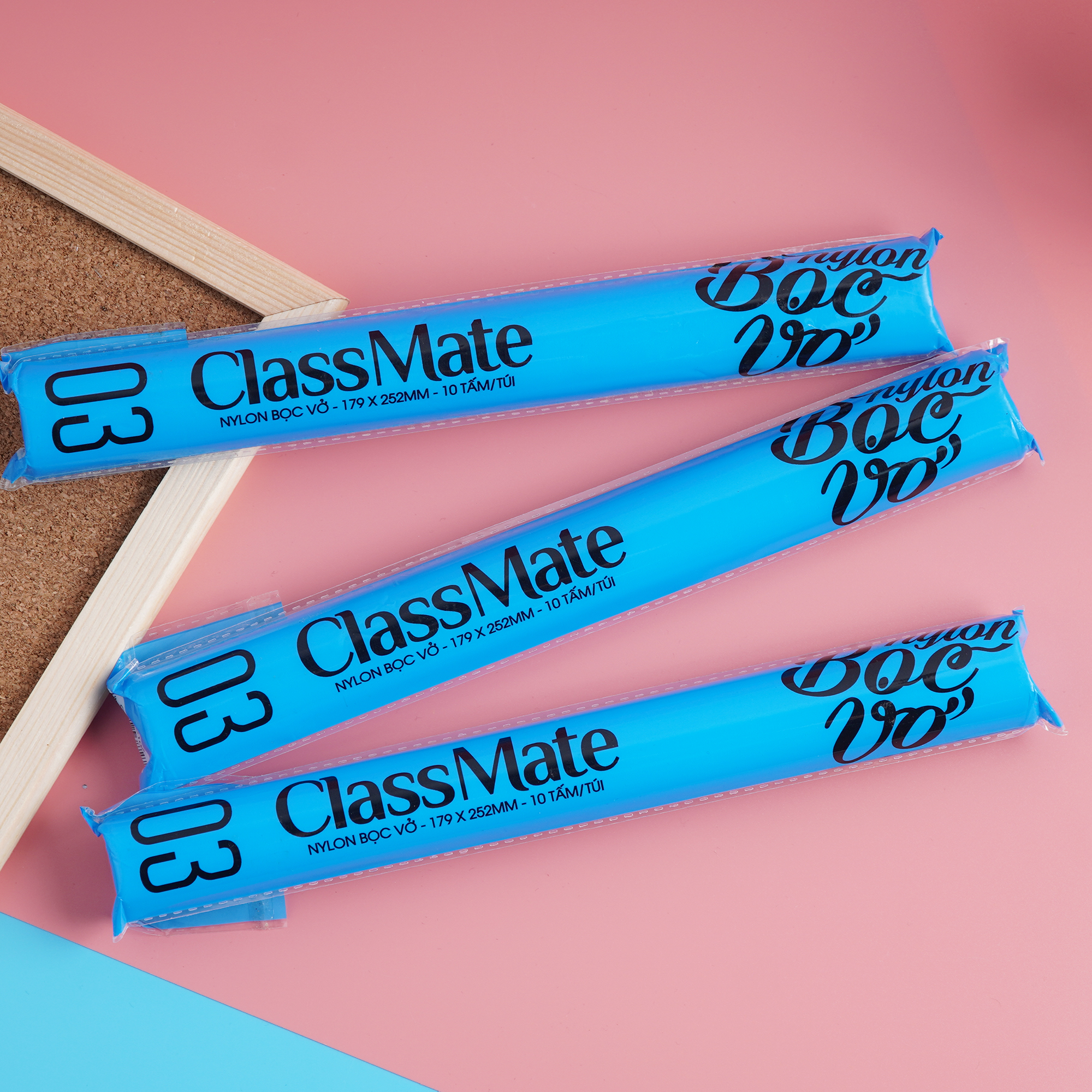 Bọc sách vở classmate chất liệu nhựa trong cao cấp bọc vở no.3 classmate cl-nc106
