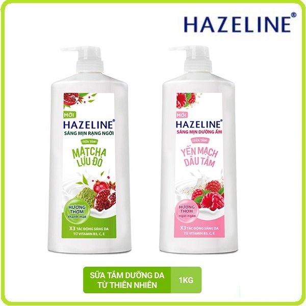 Sữa Tắm Sáng Da Hazeline 1KG - Nhẹ Nhàng Từ Thiên Nhiên