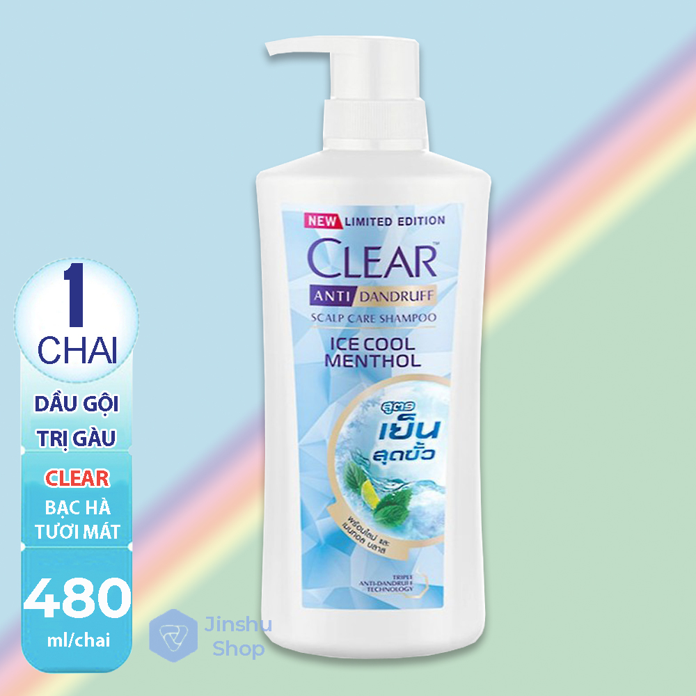 [ MẪU MỚI - SẠCH GÀU TUYỆT ĐỐI ] Dầu gội Clear Thái Lan 400ml bạc hà tươi mát ngừa gàu, Hạn sử dụng đến 36 tháng kể từ ngày sản xuất.-[ 12.12 Hot Deals ]