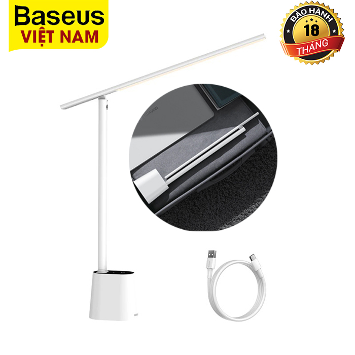 [BẢO HÀNH 18 THÁNG] Đèn Led Để Bàn Baseus Bảo Vệ Mắt Đèn Để Bàn Gấp Gọn Thông Minh Thích Ứng Độ Sáng Cho Đọc Sách Và Làm Việc