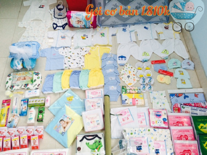 Đồ dùng sơ sinh đầy đủ cho bé và mẹ-Đồ sơ sinh cho bé trai bé gái sinh mùa hè