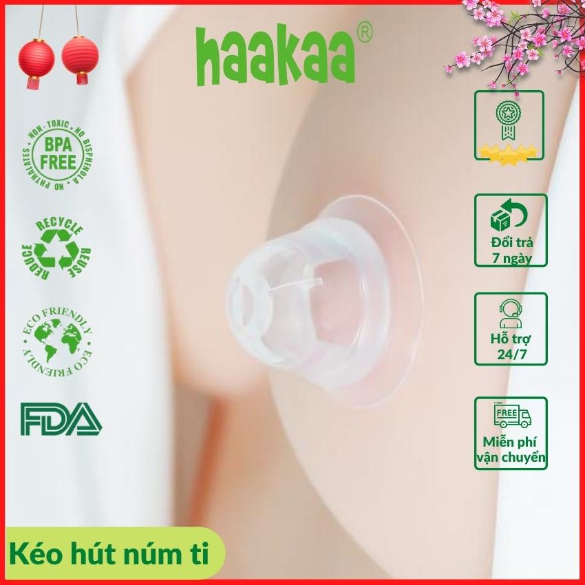 [Freeship] Dụng cụ kéo hút, đầu ti silicone Haakaa. Điều trị hỗ trợ không tự tin về đầu ngực, núm ti nhỏ, đầu ngực phẳng, núm ti bẩm sinh thụt vào, đầu ngực không nhô ra đủ cho bé ngậm, bé không hút được sữa