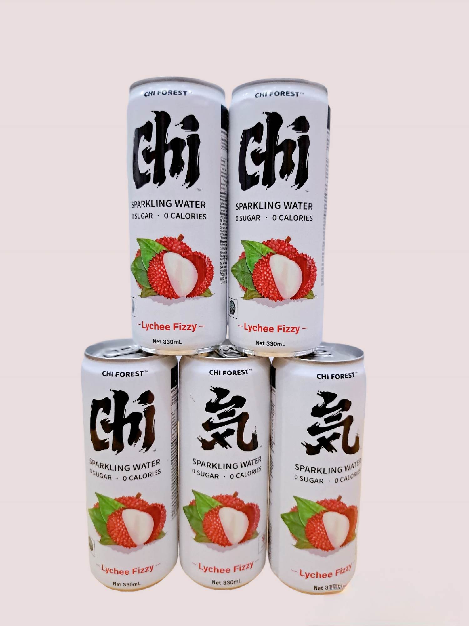 Soda KHÔNG ĐƯỜNG Genki Forest 330ml  vải combo 6 lon