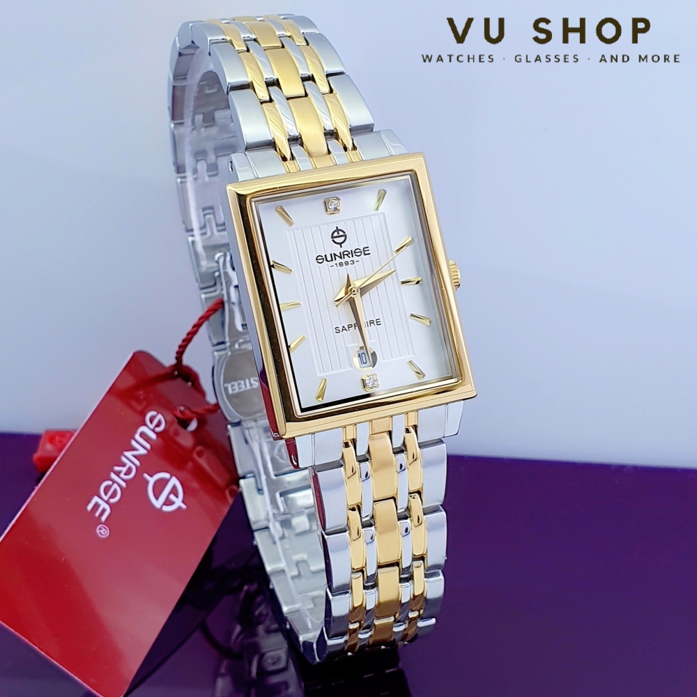 [HCM]Đồng hồ nữ Sunrise 2190SA - Kính Sapphire
