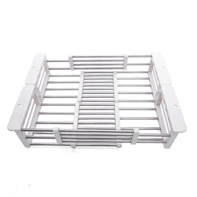 Kệ gác bồn rửa chén inox co giãn loại lớn - kệ giá rổ gác bồn rửa chén