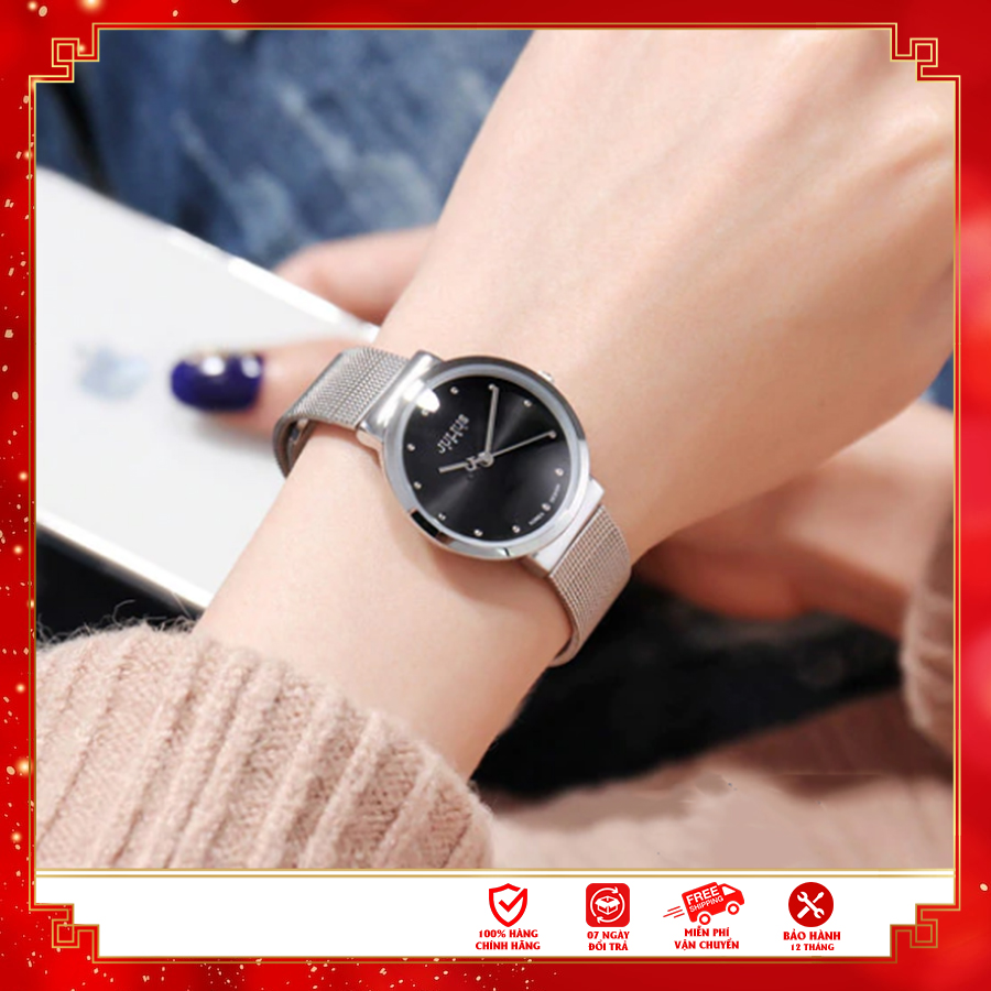 Đồng hồ nữ ja-426 julius hàn quốc dây thép - bảo hành 12 tháng