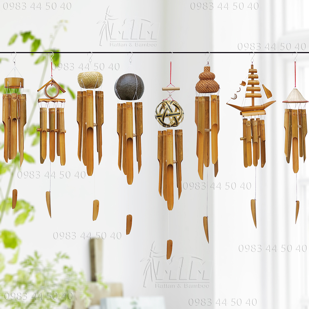 Chuông gió tre, chuông gió trúc / Trang trí nhà cửa / Phụ kiện trang trí