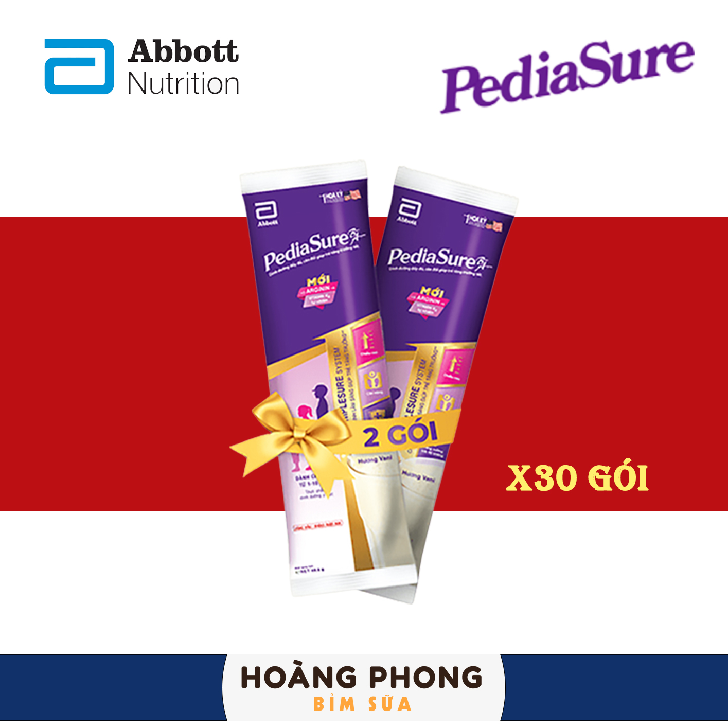 Combo 30 gói sữa Pediasure dạng gói 49g hoangphongstore